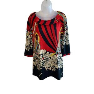 Aryeh Ladies 70s Vibe Abstract Mini Dress Size Large